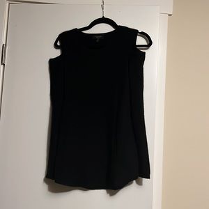 Charter Club 100% cashmere black sweater cold shoulder style